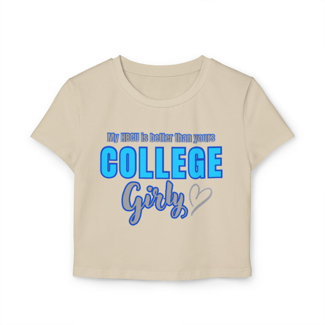 College Girl Baby Tee - Fun and Stylish, Perfect for School Spirit, Graduation, Birthday Gifts, Trendy Casual Wear